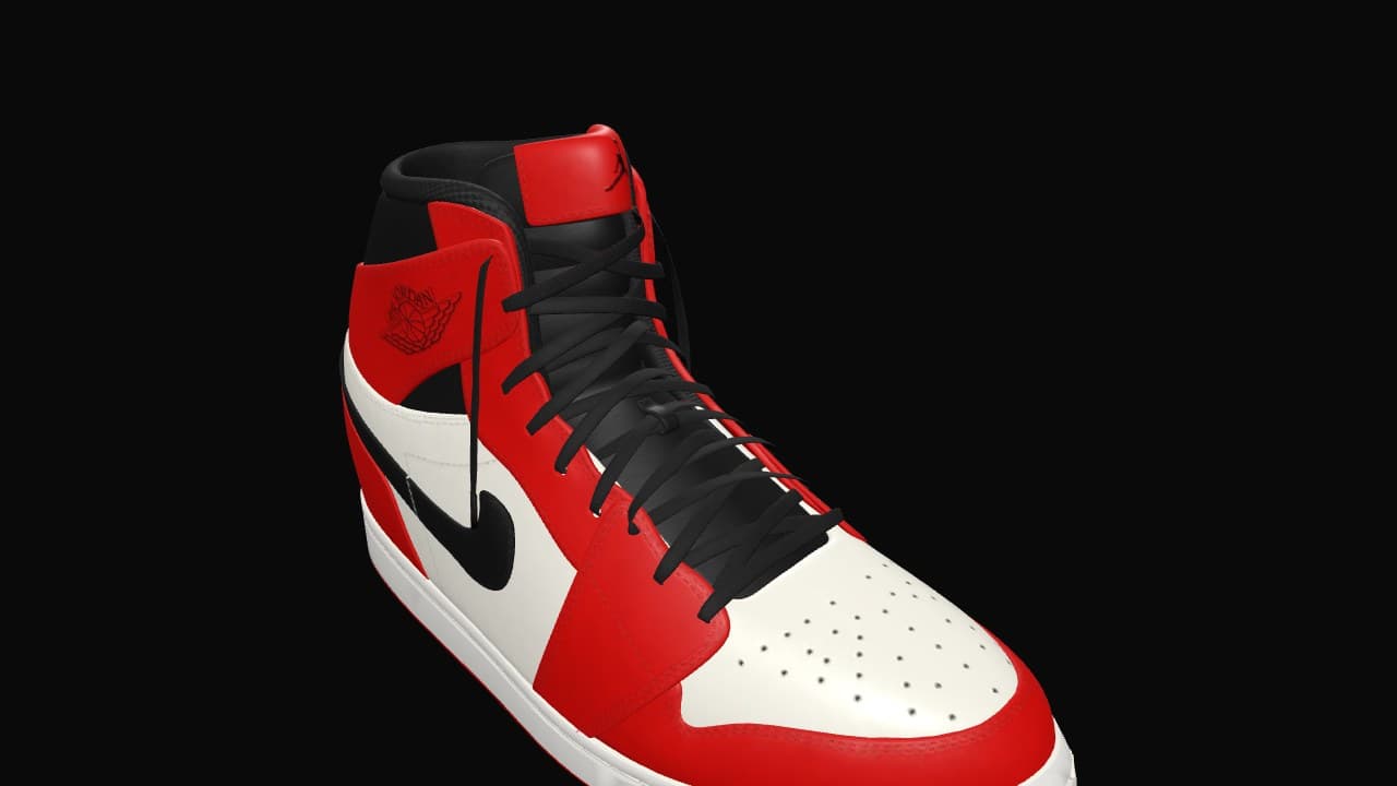 Air Jordan 1 — Retro High OG Chicago şablonunun ekran görüntüsü
